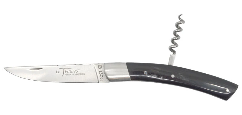 Couteau Le Thiers Tire Bouchon Noir