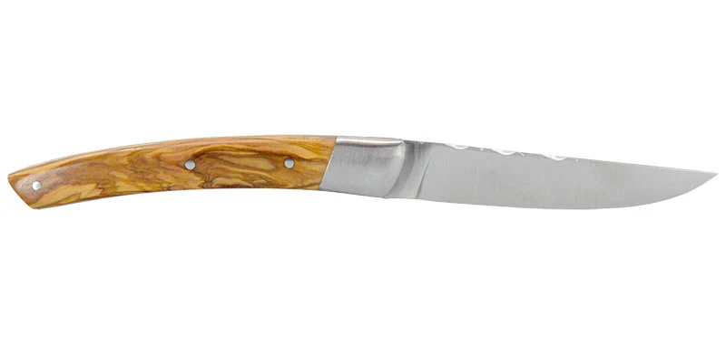 Couteau Le Thiers Bois Naturel D'olivier