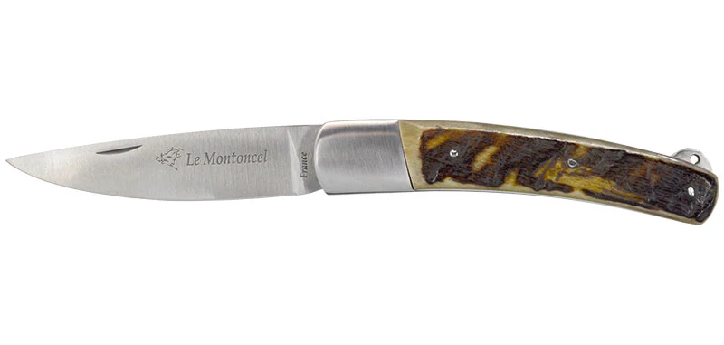 Couteau Le Montoncel Artisanal Corne Naturel