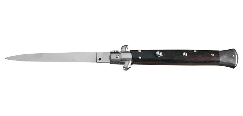 Couteau Automatique Stilleto Noir Palissandre