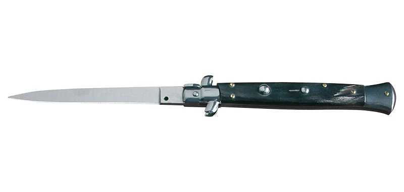 Couteau Automatique Stilleto Corne Noir