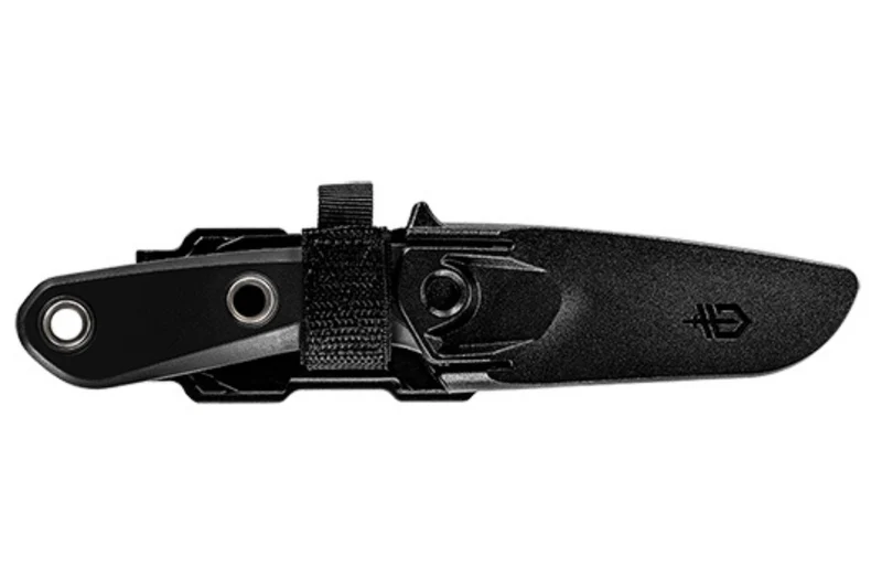 Couteau Gerber Principle Black GE001659 lame en acier 7,8cm manche caoutchouc + étui en kydex noir