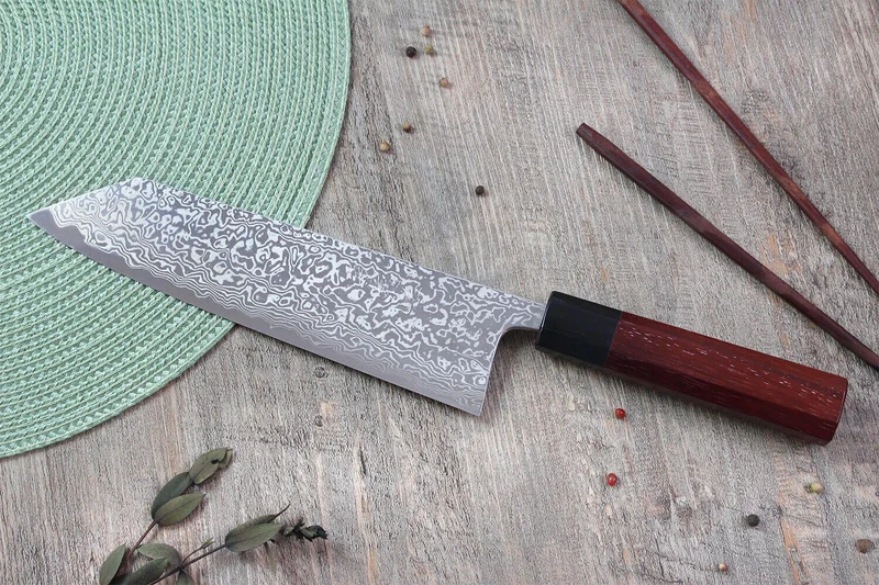 Couteau kiritsuke japonais artisanal Masashi Yamamoto SLD damas 21cm