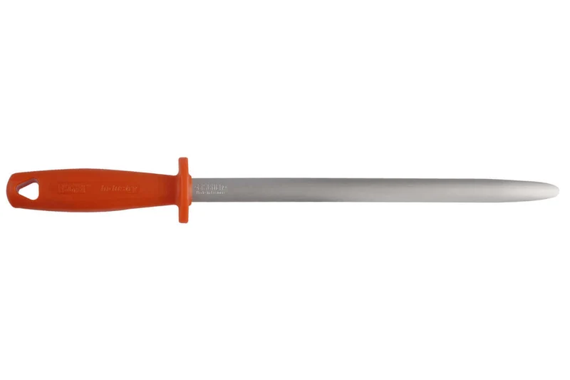 Fusil de boucher Fischer FISCHROM mèche ronde 30cm grain extra fin manche orange