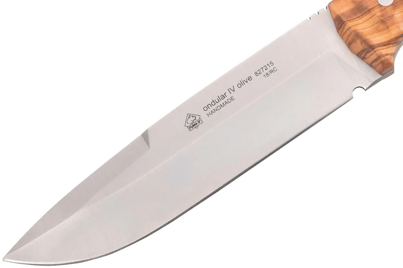 Couteau Puma IP Ondular IV 267215 lame 15cm manche olivier + étui en cuir