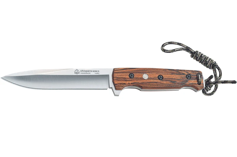 Couteau Puma IP Chispero 335615 lame 15cm manche bois de bocote + étui en cuir + allume-feu