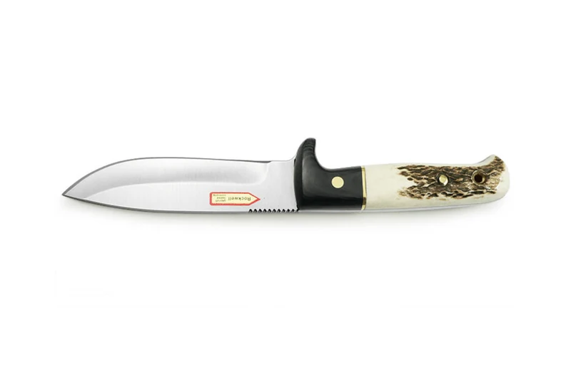 Couteau Puma IP Wildmeister Stag 366212 lame 11,8cm manche bois de cerf/micarta + étui en cuir