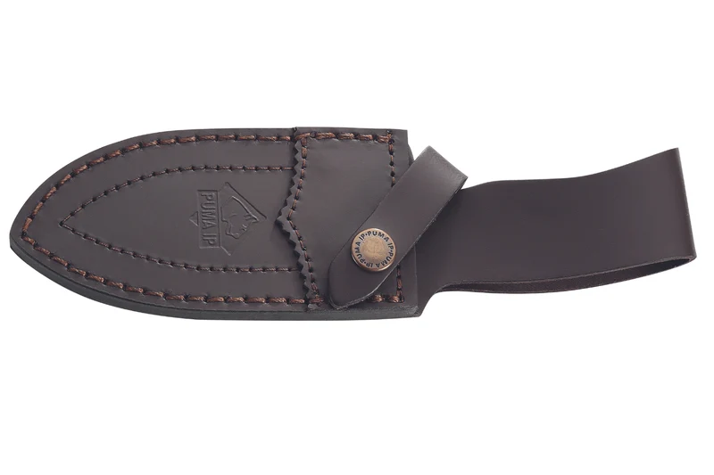 Couteau Puma IP Schwarzwild 338212 lame guthook 12cm manche bois de cerf + étui en cuir