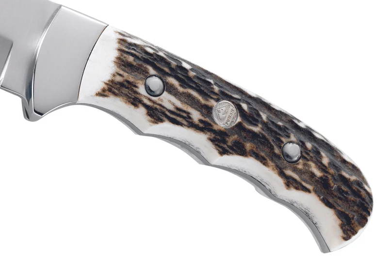 Couteau Puma IP Outdoor Hunter Stag 331811 lame 10,6cm manche bois de cerf + étui cuir