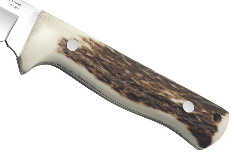 Couteau Puma IP Nordic II Stag 311009 lame 8,5cm manche bois de cerf + étui en cuir