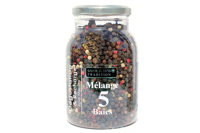 Recharge poivre mélange 5 baies Savor&Sens - 130g