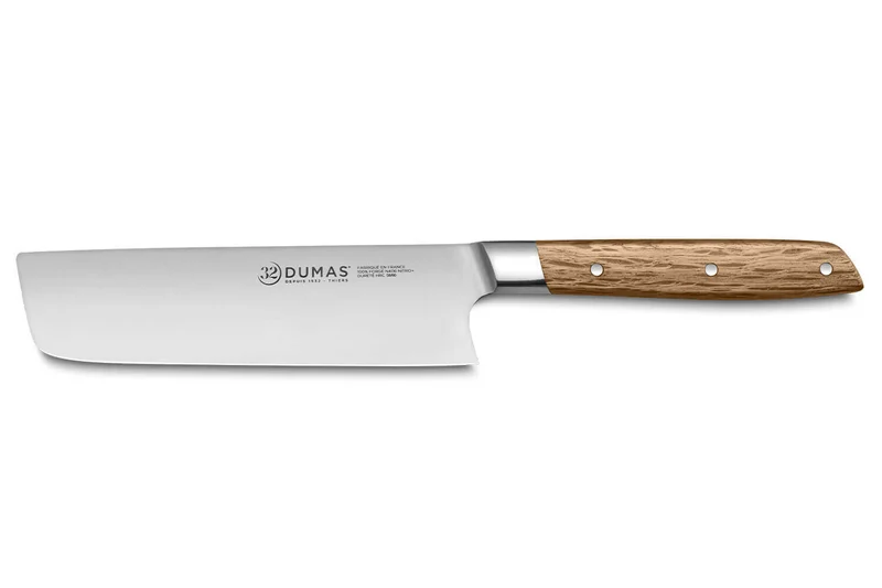 Couteau nakiri 16cm 32 Dumas Signature manche en chêne vert