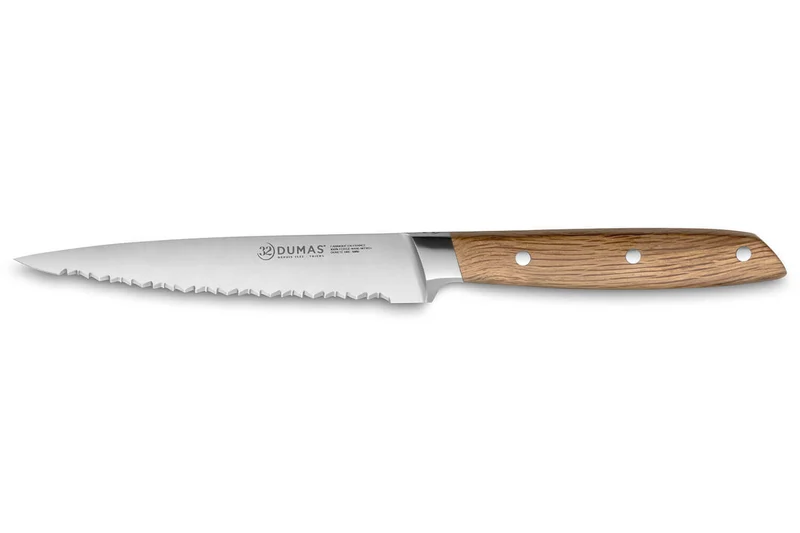 Couteau universel 12cm 32 Dumas Signature manche en chêne vert