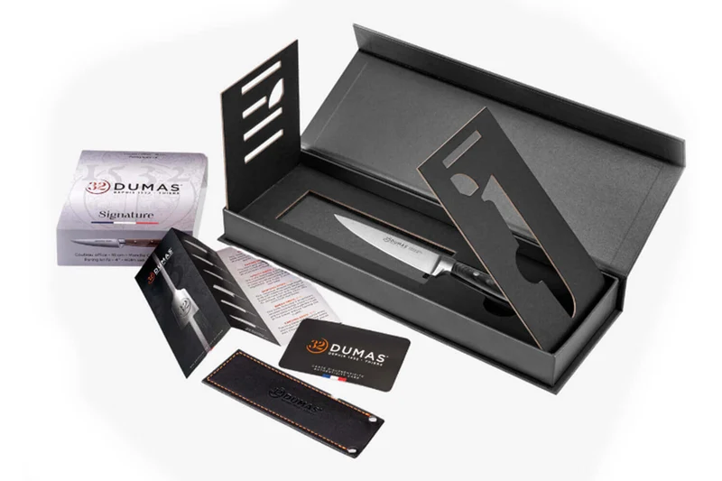 Couteau d'office 10cm 32 Dumas Signature manche en micarta