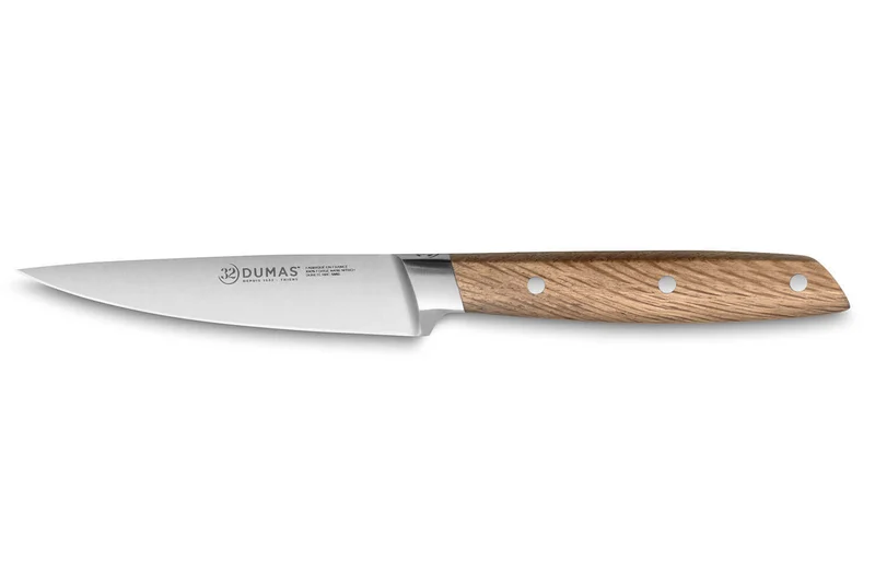 Couteau d'office 10cm 32 Dumas Signature manche en chêne vert