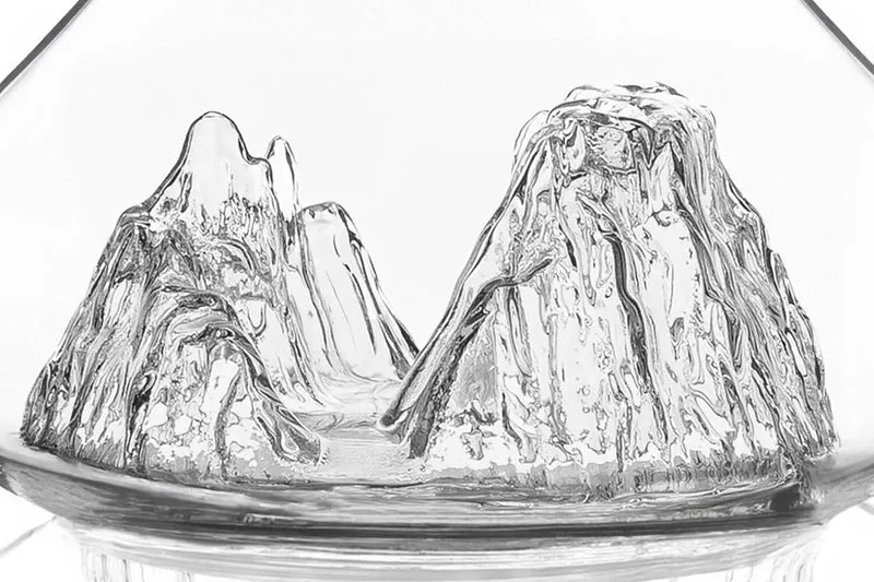 Carafe à vin Alaskan Maker Topographic Grand Canyon en verre cristallin