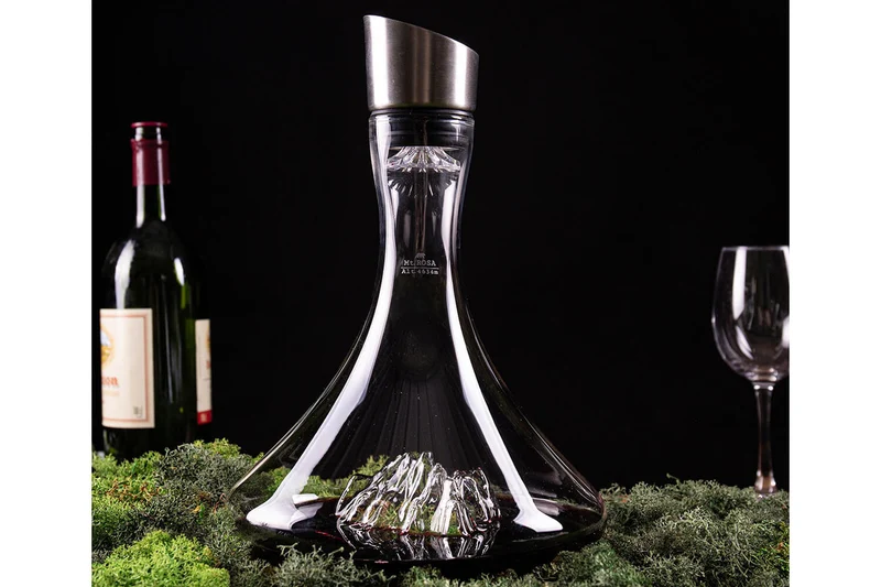 Carafe à vin Alaskan Maker Topographic Mont Rosa en verre cristallin