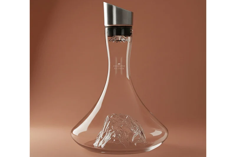 Carafe à vin Alaskan Maker Topographic Zugspitze en verre cristallin