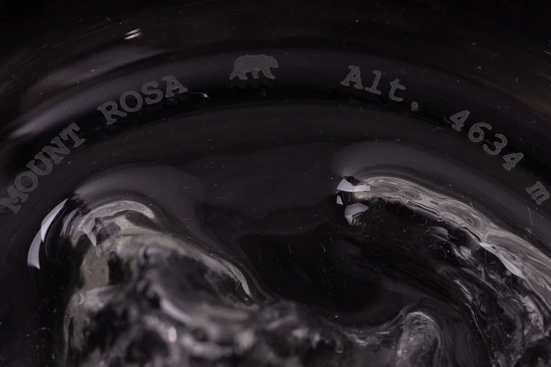 Set de 2 verres à spiritueux Alaskan Maker Topographic Tre Cime & Mont Rosa en verre cristallin