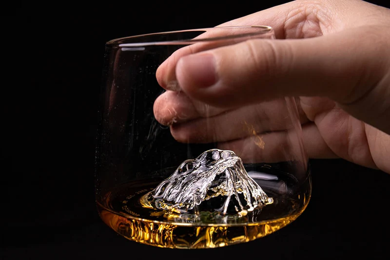 Set de 2 verres à spiritueux Alaskan Maker Topographic Zugspitze & Watzmann en verre cristallin