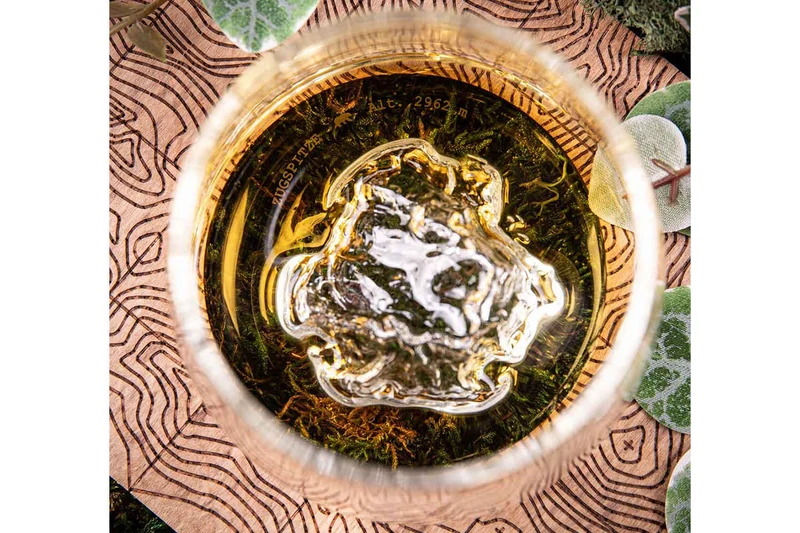 Set de 2 verres à spiritueux Alaskan Maker Topographic Zugspitze & Watzmann en verre cristallin