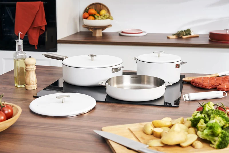 Sauteuse Cookut La Merveilleuse 28cm en acier inoxydable Steel Green®