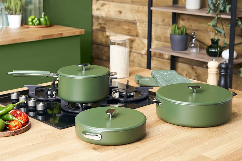 Sauteuse Cookut La Merveilleuse 28cm en acier inoxydable Steel Green®