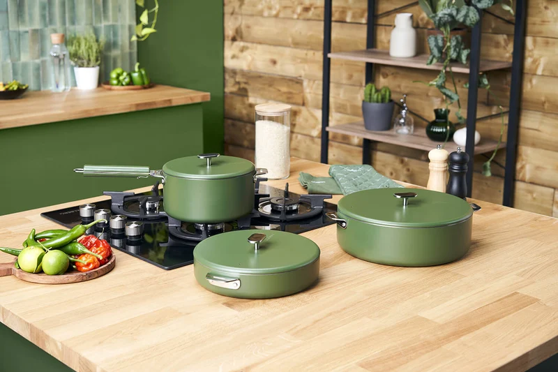 Casserole Cookut La Merveilleuse 20cm en acier inoxydable Steel Green®