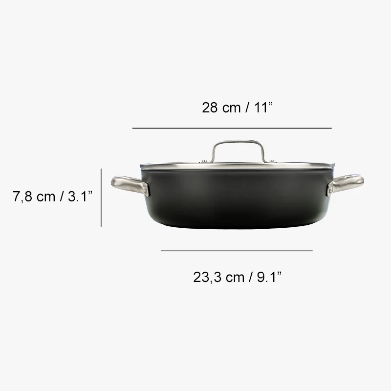 Batería de Cocina Completa con Antiadherente Cerámico Serie Samoa