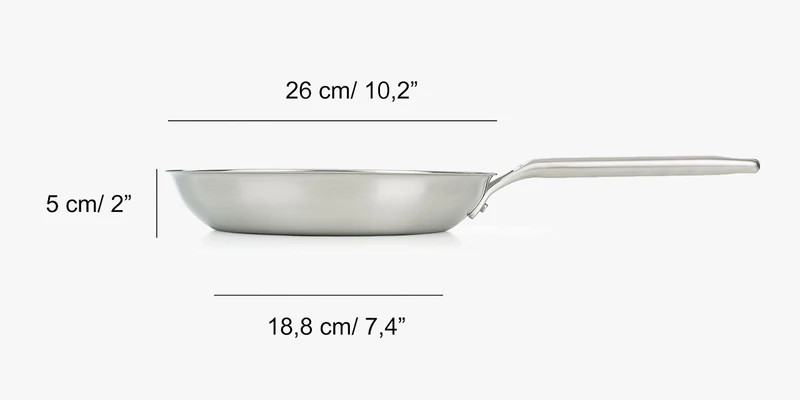 Set sartenes Samoa Inox 20, 26 y 30 cm