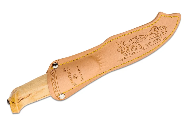 Couteau Marttiini Lynx 131010 lame 11cm manche bouleau madré + étui