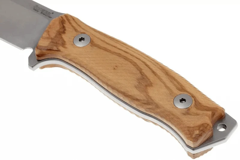 Couteau LionSteel M5.UL lame 11,5cm manche en bois d'olivier + étui en cuir