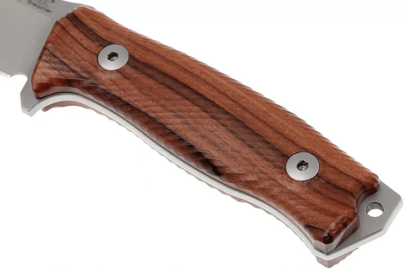 Couteau LionSteel M5.ST lame 11,5cm manche en bois de santal + étui en cuir