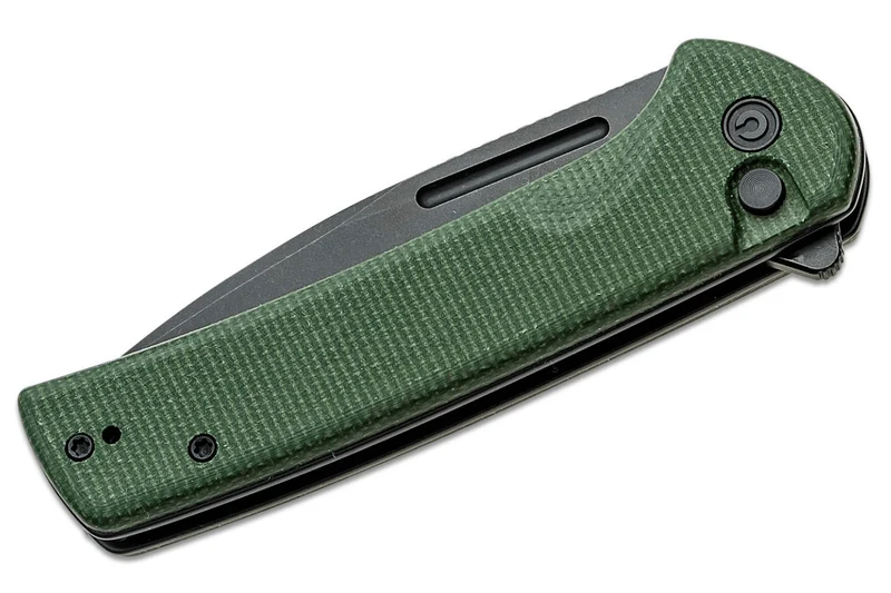 Couteau pliant CIVIVI Conspirator C210062 lame Blackwash et manche Micarta vert 11,7cm