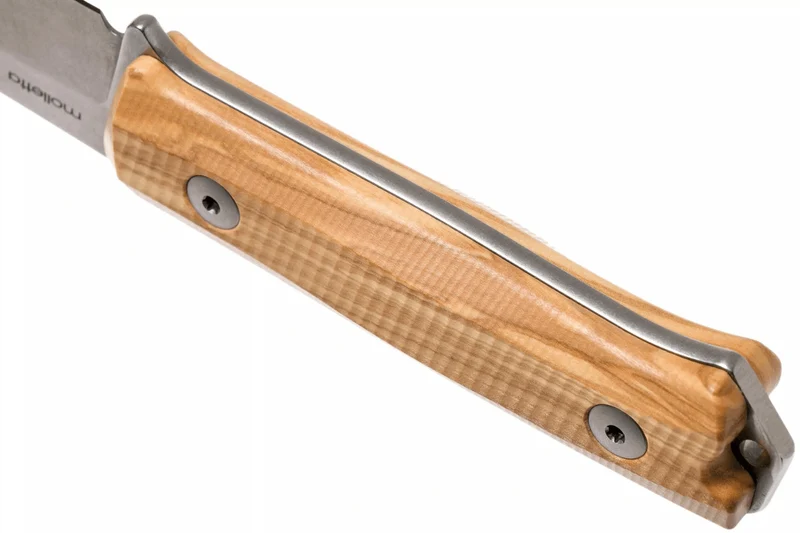 Couteau LionSteel B40.UL lame 10,3cm manche en bois d'olivier + étui en cuir