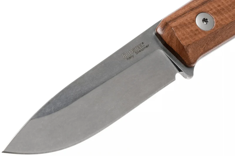 Couteau LionSteel B40.ST lame 10,3cm manche en bois de santal + étui en cuir