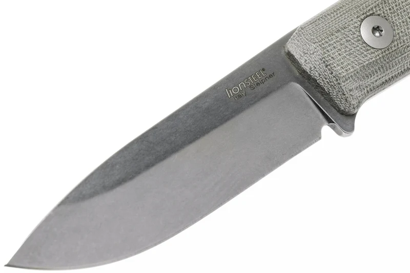 Couteau LionSteel B40.CVG lame 10,3cm manche en micarta vert gaine + étui en cuir