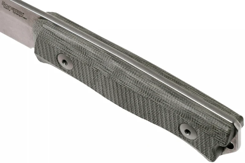 Couteau LionSteel B40.CVG lame 10,3cm manche en micarta vert gaine + étui en cuir