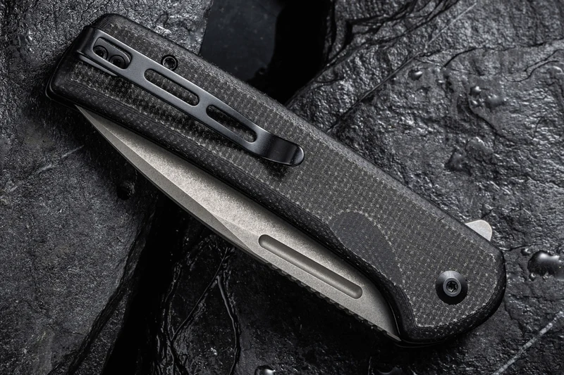 Couteau pliant CIVIVI Conspirator C210061 manche micarta noir 11,7cm