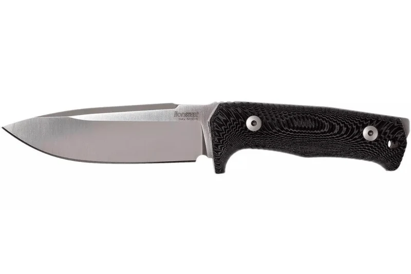 Couteau LionSteel T5.MI lame 12,8cm manche en micarta noir + étui en cuir