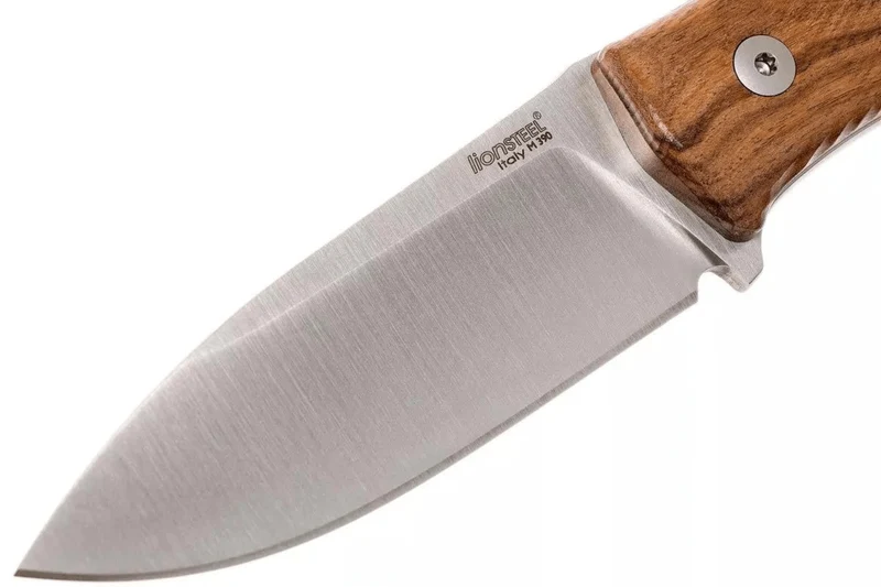 Couteau LionSteel M4.ST lame 9,5cm manche en bois de santal + étui en cuir