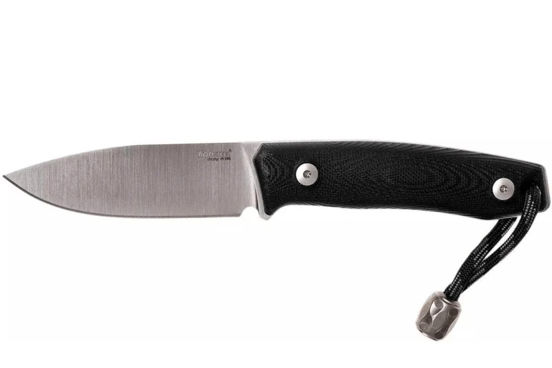 Couteau LionSteel M1.GBK lame 7,5cm manche en G10 noir + étui en cuir