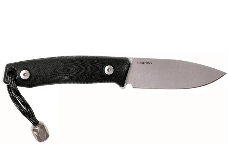Couteau LionSteel M1.GBK lame 7,5cm manche en G10 noir + étui en cuir