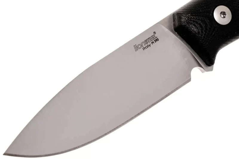 Couteau LionSteel M1.GBK lame 7,5cm manche en G10 noir + étui en cuir