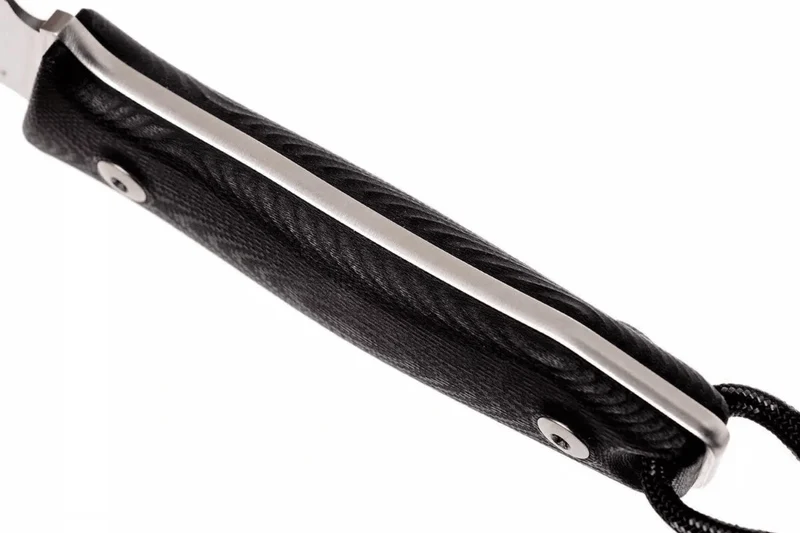 Couteau LionSteel M1.GBK lame 7,5cm manche en G10 noir + étui en cuir