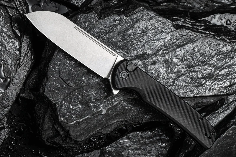 Couteau pliant CIVIVI Chevalier C200221 manche en G10 et fibre de carbone noir 11,2cm