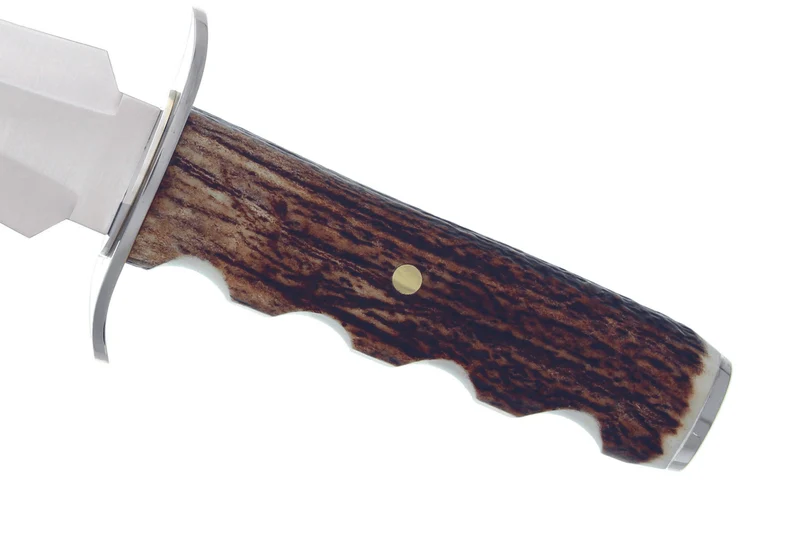 Couteau Muela Cerf 9316 lame en inox 24cm manche en bois de cerf + étui en cuir