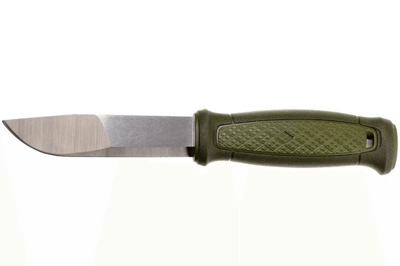 Couteau Mora Kansbol Multi-Mount 12645 lame inox 10,9cm manche caoutchouc vert + étui
