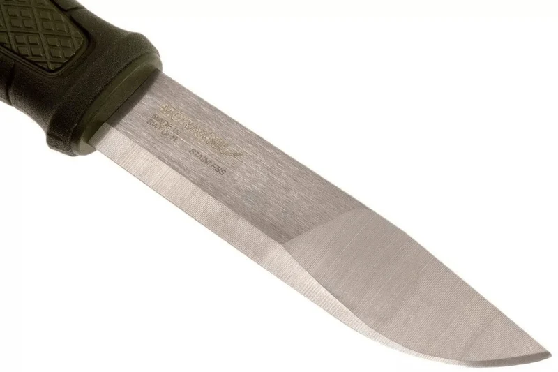 Couteau Mora Kansbol Multi-Mount 12645 lame inox 10,9cm manche caoutchouc vert + étui