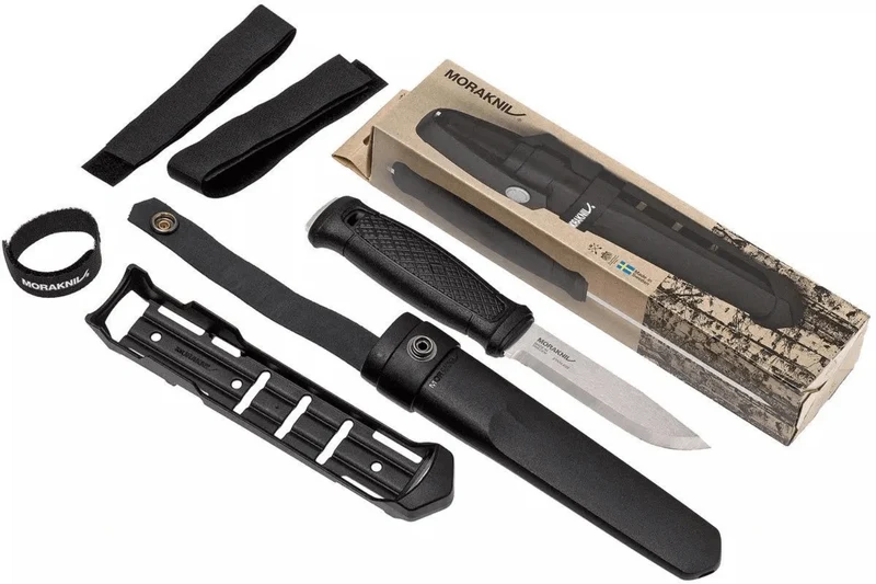 Couteau Mora Garberg Multi-Mount 12642 lame inox 10,9cm manche polyamide noir + étui